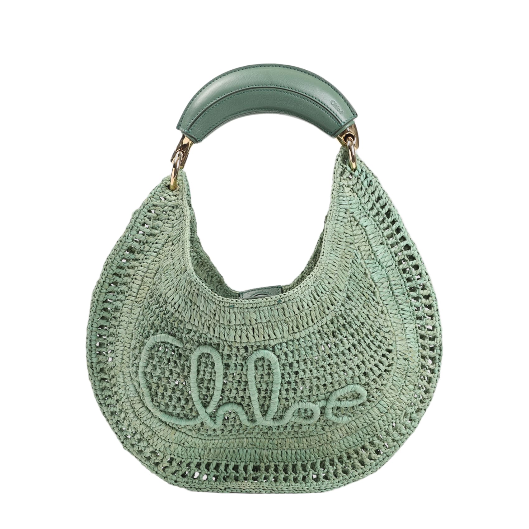 【Chloe】SUMMER BANANA HOBO BAG◆CH25US910P19 Chloé Summer Banana Hobo Bag In Raffia in Clay brown | Chloé LI