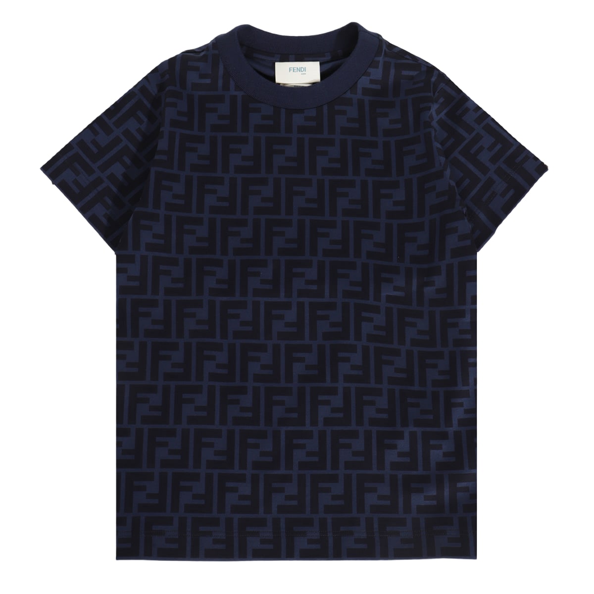 Tシャツ・カットソー FENDI SS25 Fendi Shirts (FS1312 AU70F1LU2) Fendi Blue Cotton T-shirt | italist