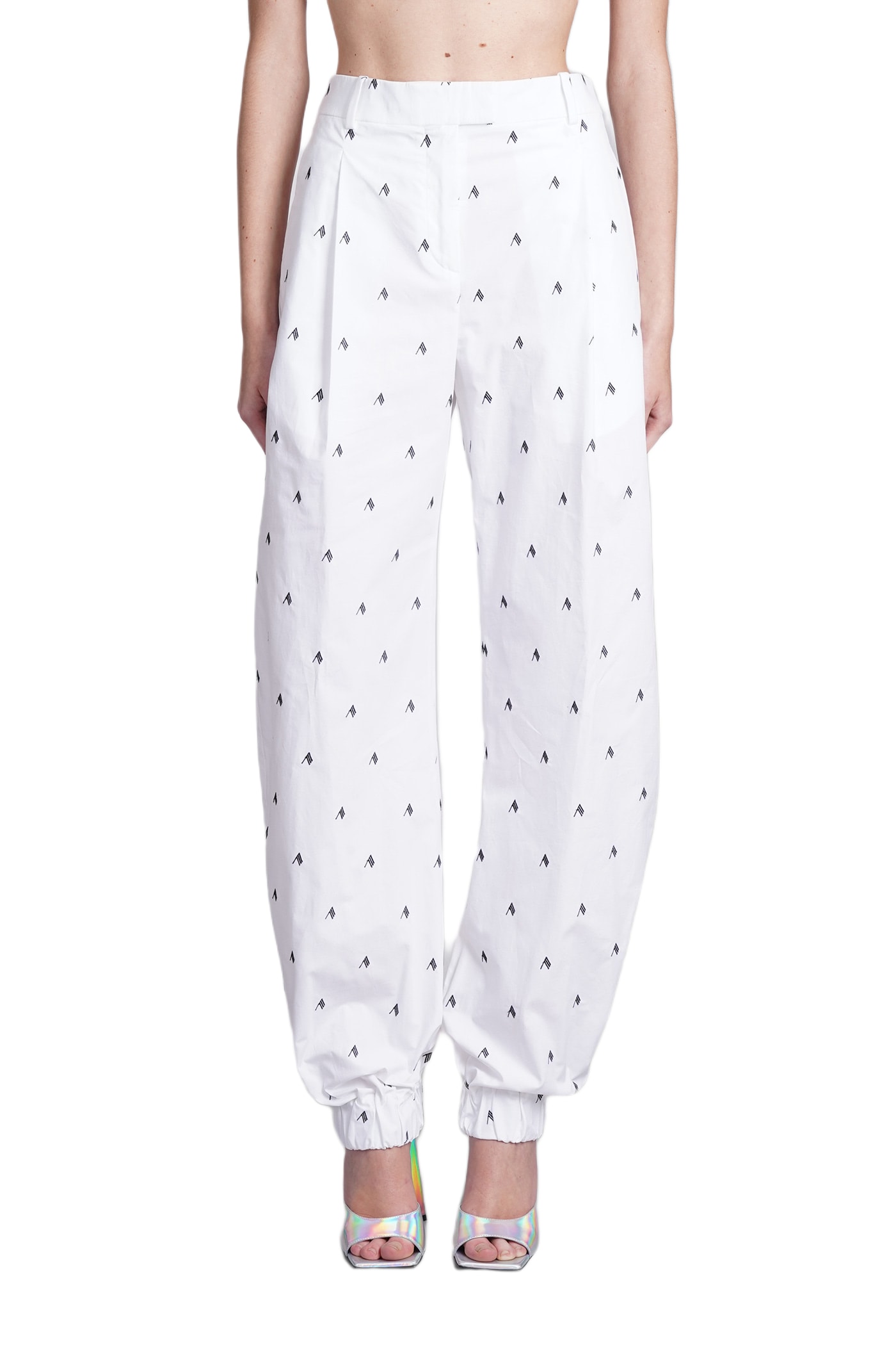ボトムスその他 THE ATTICO SS23 ALL OVER LOGO PANTS (231WCP103_C052R020) The Attico All Over Logo Pants | italist