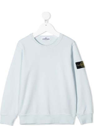 baby blue stone island jumper
