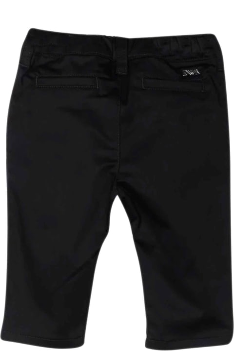 Emporio Armani Blue Navy Trousers Emporio Armani Shirt - Black
