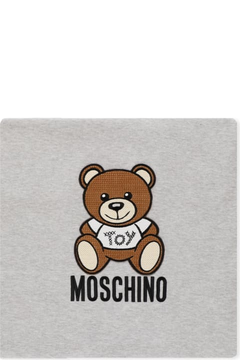 Moschino Teddy Blanket - Grey