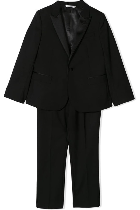 Black Virgin Wool Suit