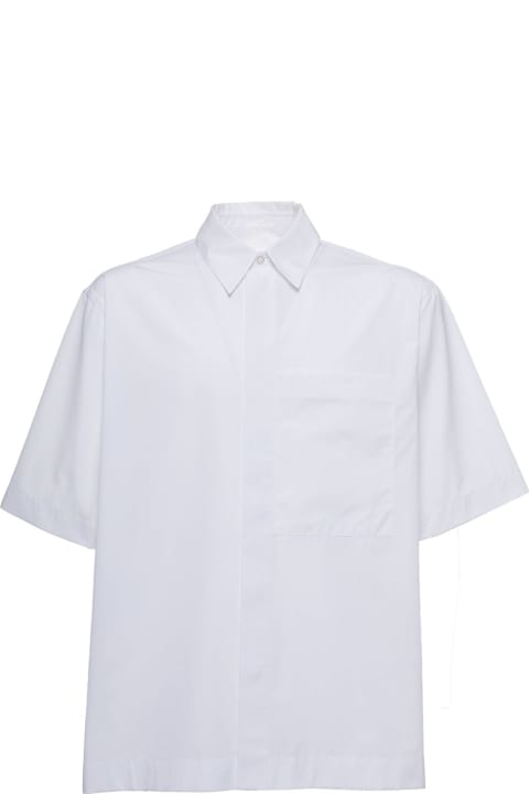 Jil Sander White Cotton Poplin Shirt - White