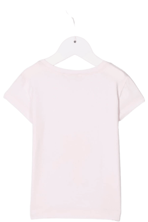 Monnalisa Pink Cotton T-shirt With Tweety Print - Bianco/fucsia