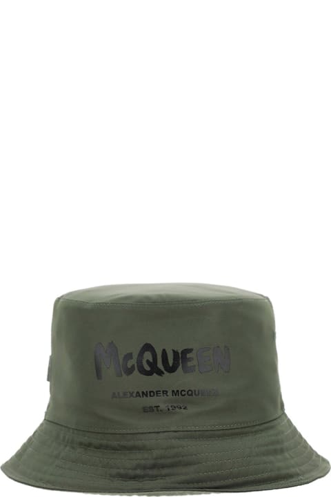 Alexander McQueen Bucket Hat - NERO