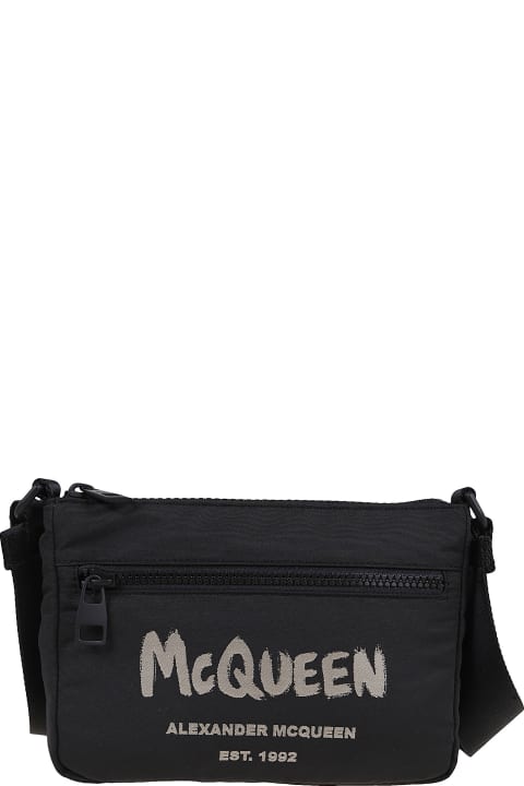 Alexander McQueen Phone Bag - Ivory/black