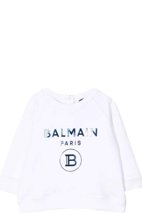 Balmain Unisex White Sweatshirt - White