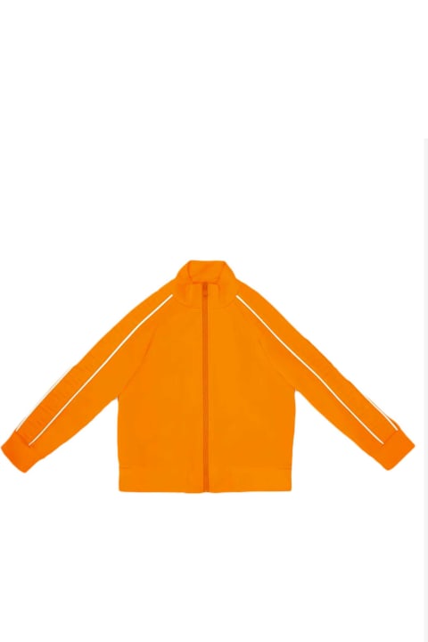 Fendi Orange Sweatshirt With Zip - Nero+giallo