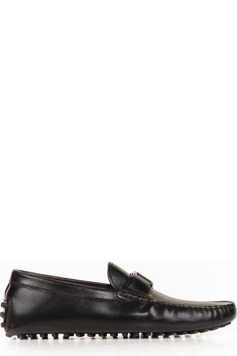Tod's Gommino Leather Loafers - Nero