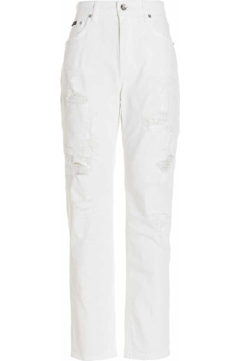 Dolce & Gabbana Jeans - White, black