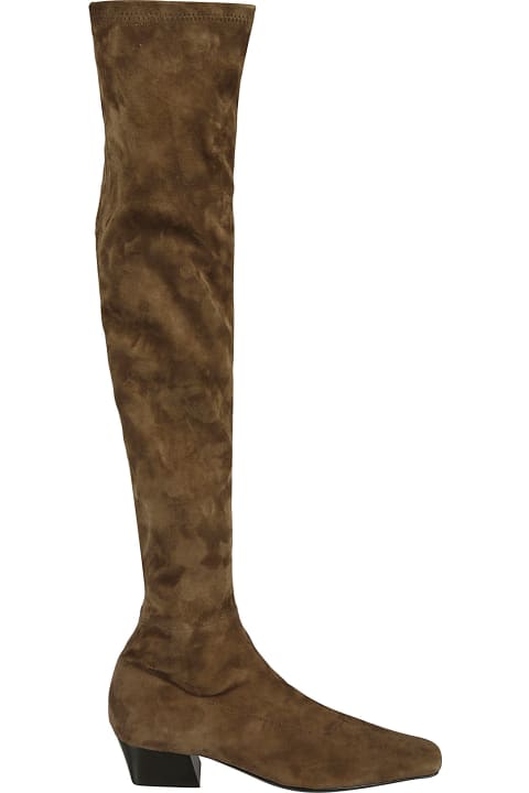 BY FAR Block Heel Over-the-knee Boots