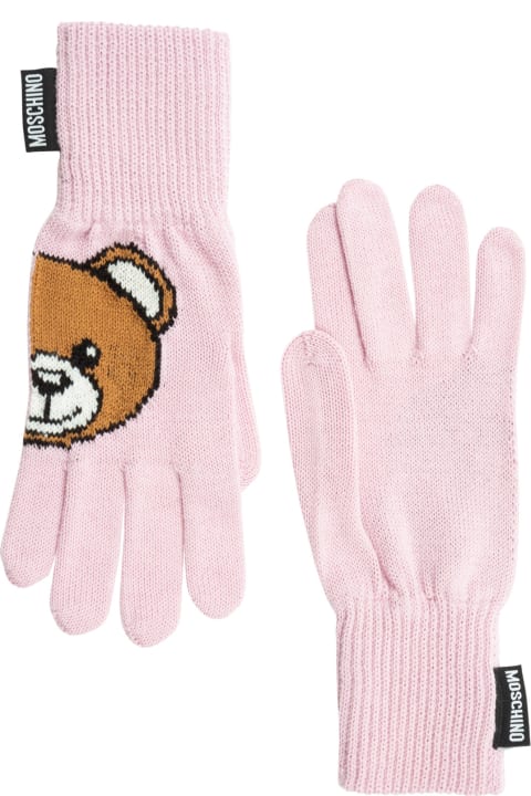 Moschino Teddy Bear Gloves