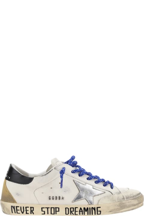 Golden Goose Super-star Sneakers - White/ice/lime green