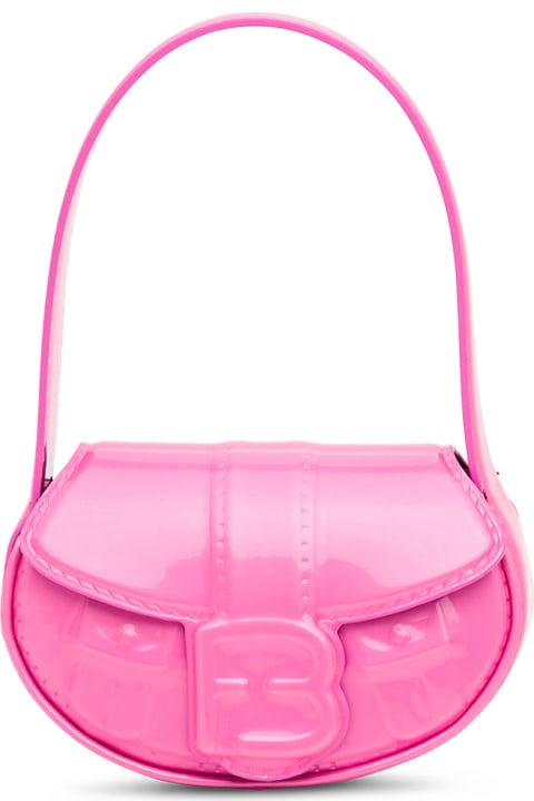 Forbitches High Frequency Shoulder Bag In Pink Patent Leather - Yellow