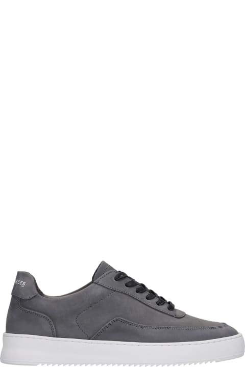 Filling Pieces Low Top Ripple Sneakers In Black Leather | italist