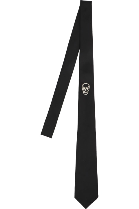 Alexander McQueen Tie - Black/trasparent