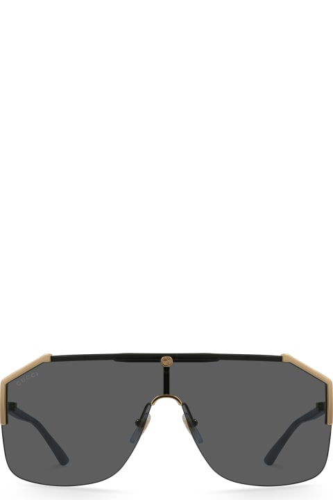 Gucci Eyewear Gg0291s Gold Sunglasses - Black Green Grey
