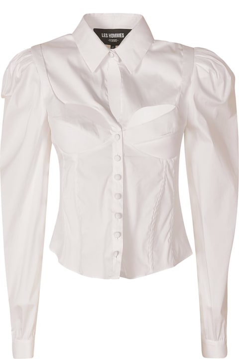 Popeline Stretch Corset Shirt