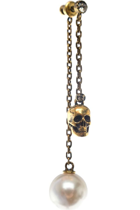 Pedenti Earrings With Skull Chain