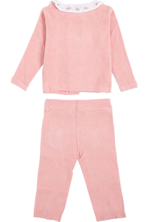 Tartine et Chocolat Coordinated Pink Cotton Suit - Blu