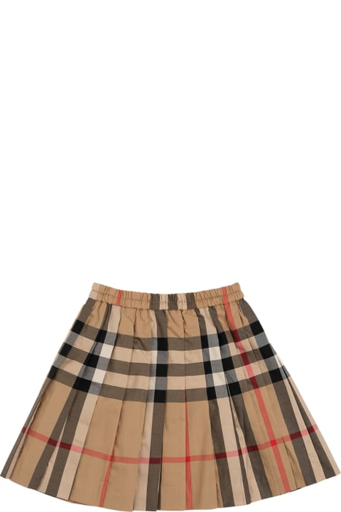 Vintage Check Cotton Skirt