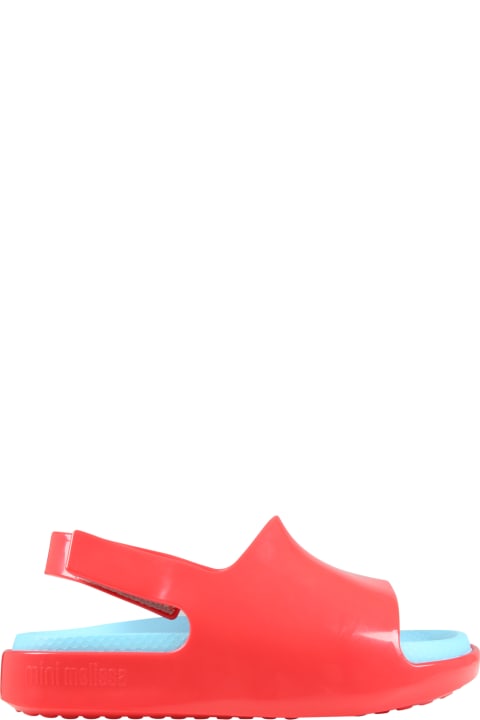 Melissa Red Sandals For Kids - Multicolor