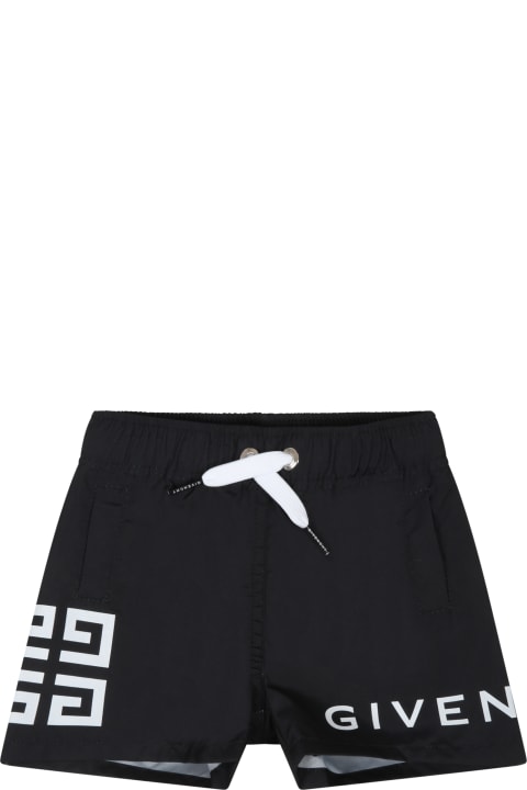 Black Boxer For Baby Boy With White Logo