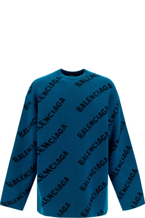 Balenciaga Sweater - Blu Denim