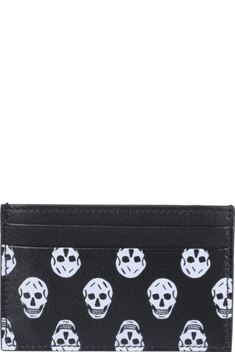 Alexander McQueen Skull Cards Holder - Wh/of.wh/blk/whi/blk