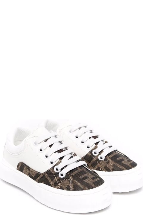 White Polyester Sneakers
