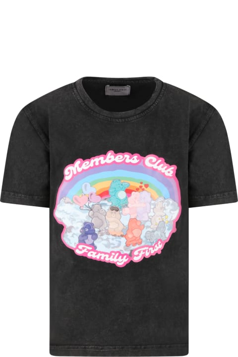 Grey T-shirt For Girl With Bears