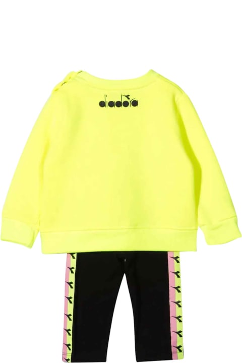 Fluo Yellow Baby Girl Outfit