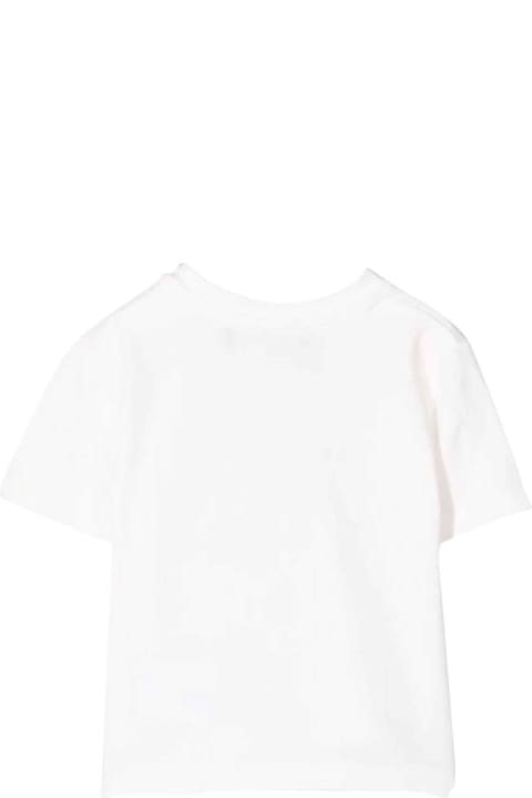 Versace Young Newborn White T-shirt - Nero/oro