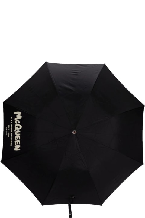 Black Mcqueen Graffiti Umbrella