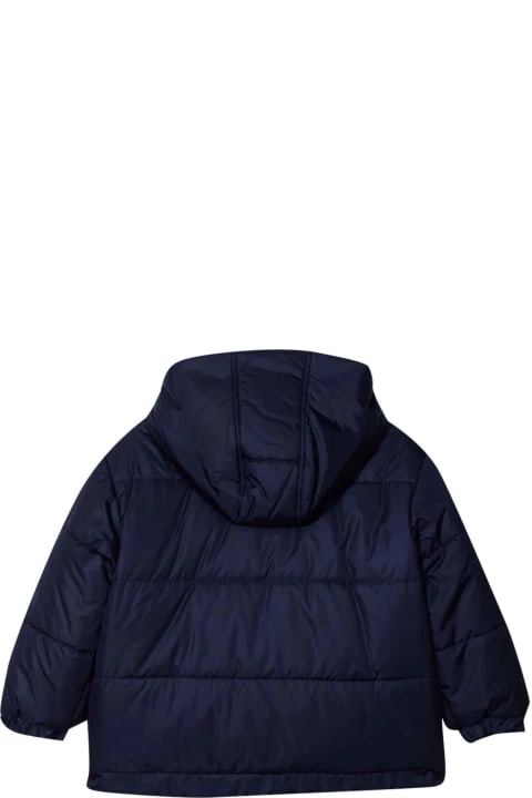 Blue Lightweight Jacket With Hood