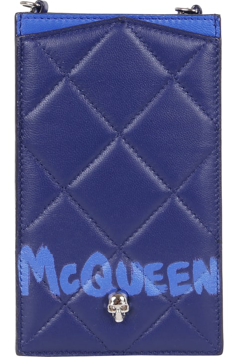 Alexander McQueen Phone Case On Chain - Nero