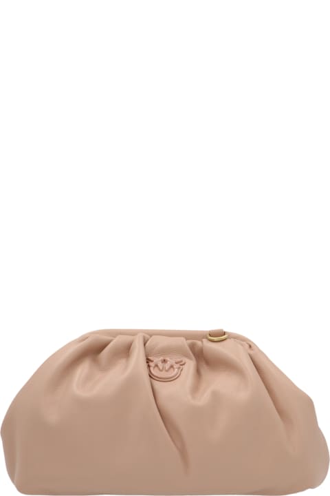 Pinko 'chain Clutch' Mini Bag - MARRONE ARANCIO (Brown)