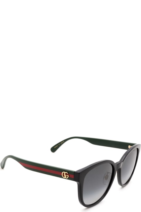 Gucci Eyewear Gg0854sk Black Sunglasses - Black Black Grey