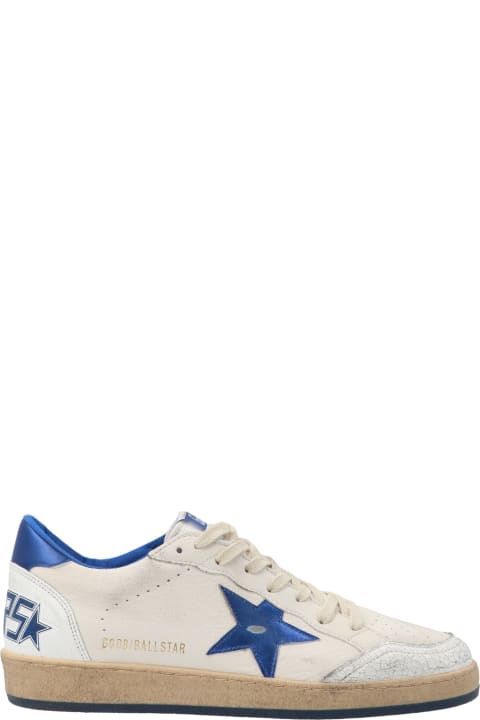 Golden Goose 'ball Star' Shoes - White/ice/lime green