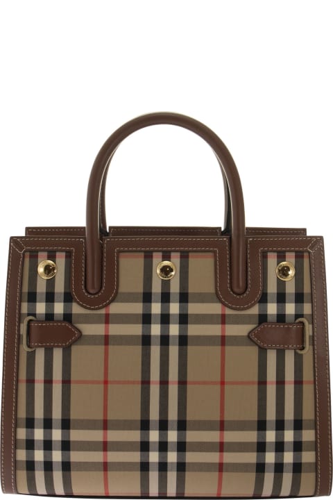 Title Mini Bag In Vintage Check With Two Handles