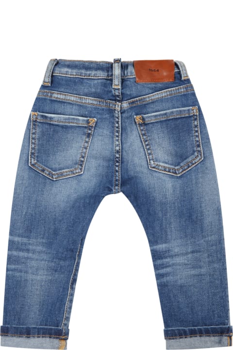Dsquared2 Light-blue Jeans For Baby Boy With Logo - Denim