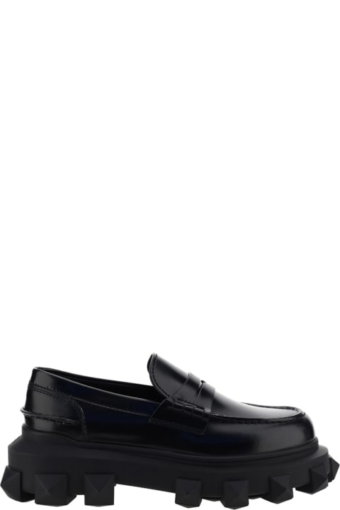 Valentino Garavani Loafer Shoes - Black