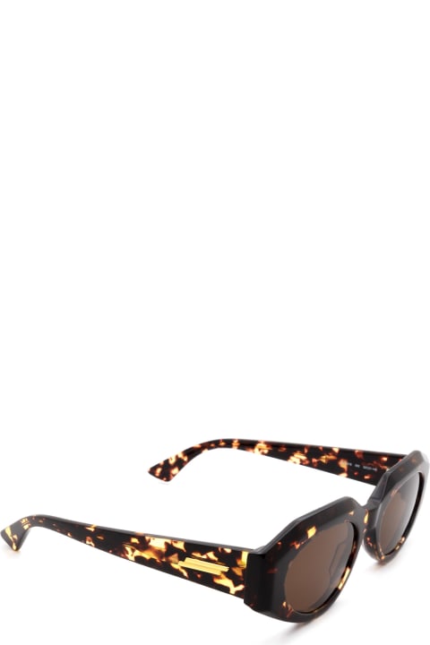 Bottega Veneta Eyewear Bv1031s Havana Sunglasses - Black Black Grey