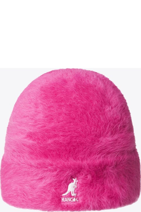 Furgora Cuff Beanie Bright pink eco-fur beanie