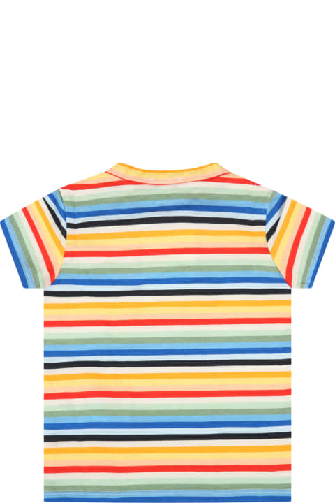 Mutlicolor T-shirt For Baby Boy  With Zebra