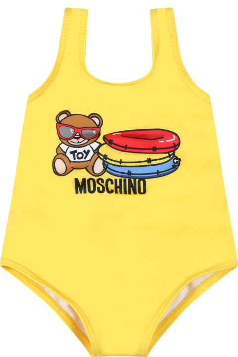 Yellow Swimsuit For Baby Girl