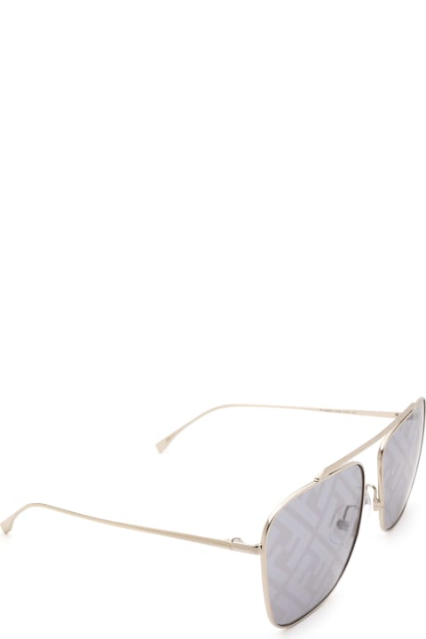 Fendi Eyewear Ff 0406/s Silver Sunglasses - S9E7Y GOLD VIOL