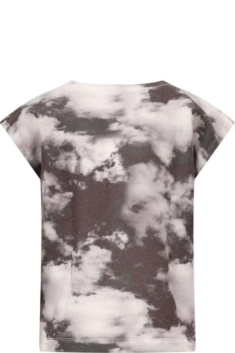 Black T-shirt With Grey Clouds