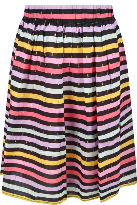 Rykiel Enfant Multicolor Skirt For Girl - Pink